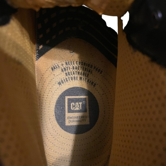 Men’s Caterpillar CAT Black Steel Toe Work Boots - Picture 9 of 9